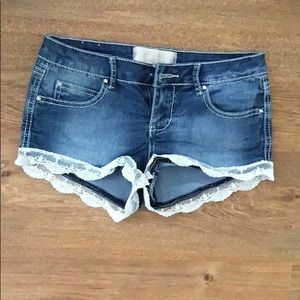 Denim shorts